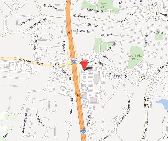 Location Map: 1101 W. Gannon Drive Festus, MO 63028
